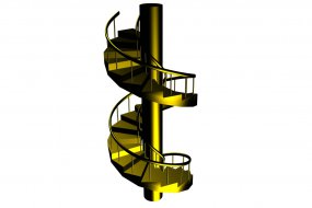 旋转楼梯3d模型下载