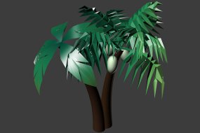 椰树模型椰子树模型