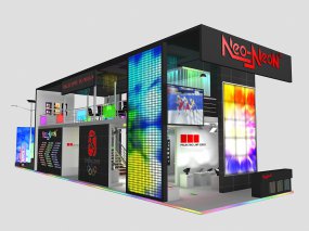 Neo-Neon光电展展览模型二层