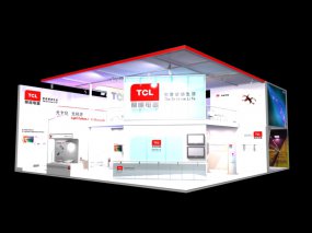 TCL照明展台设计3d模型