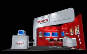 THOMSON展台设计3d模型