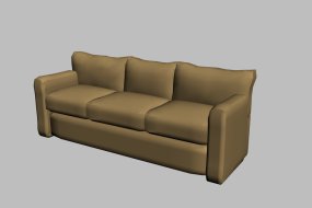 三人沙发3d模型下载